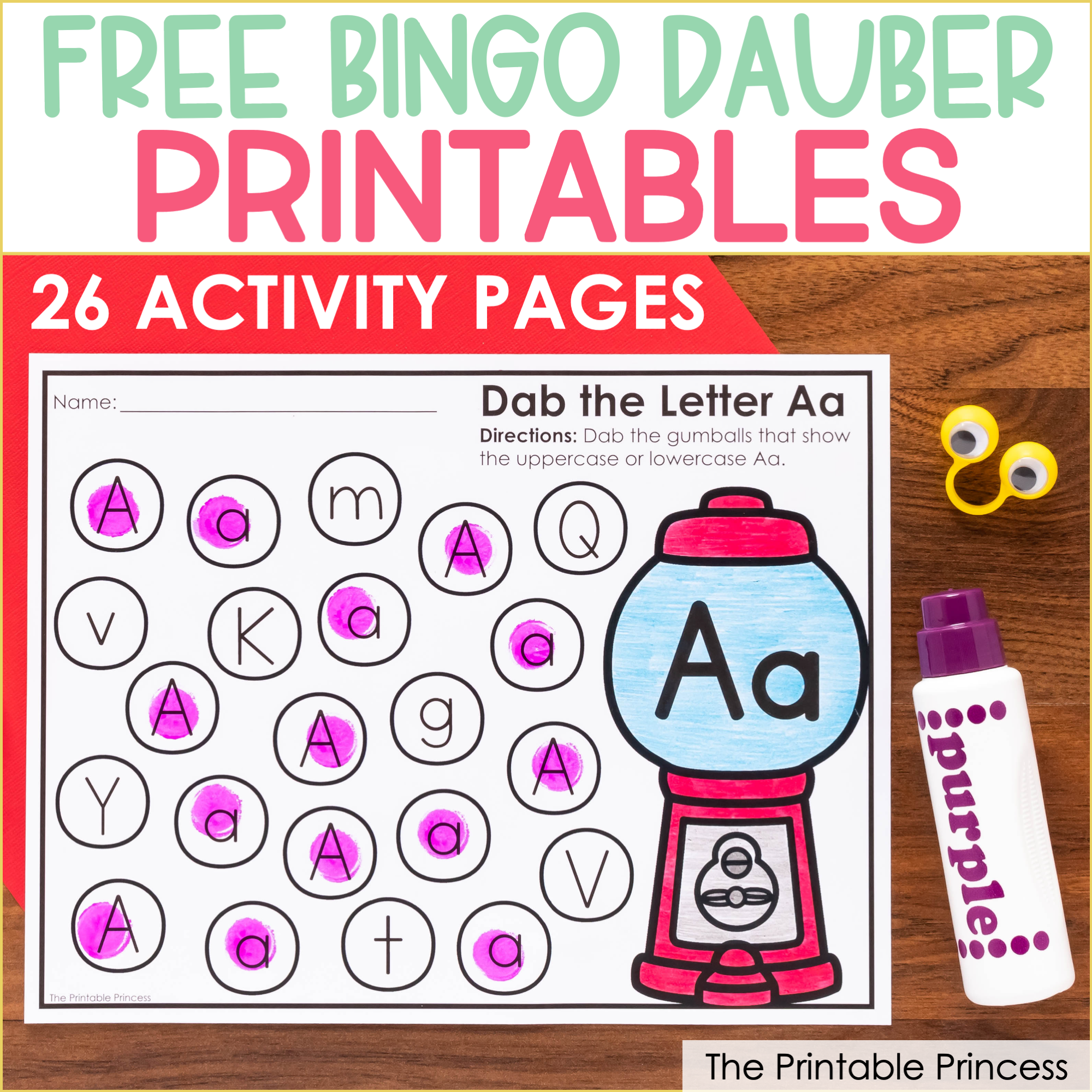 FREE Counting Do-a-Dot Printables with Bingo Daubers Worksheets