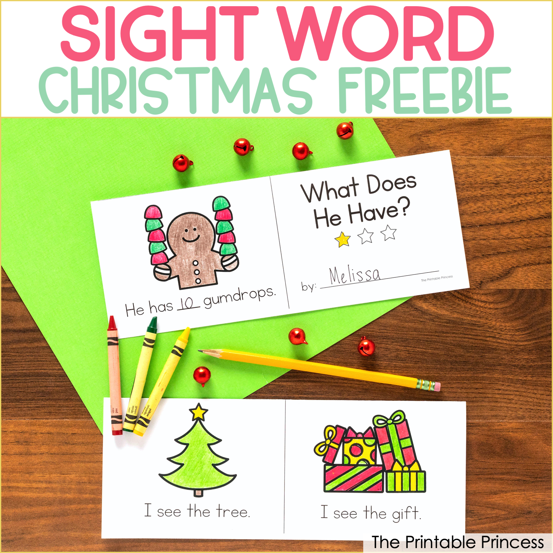 Free Christmas Sight Word Books
