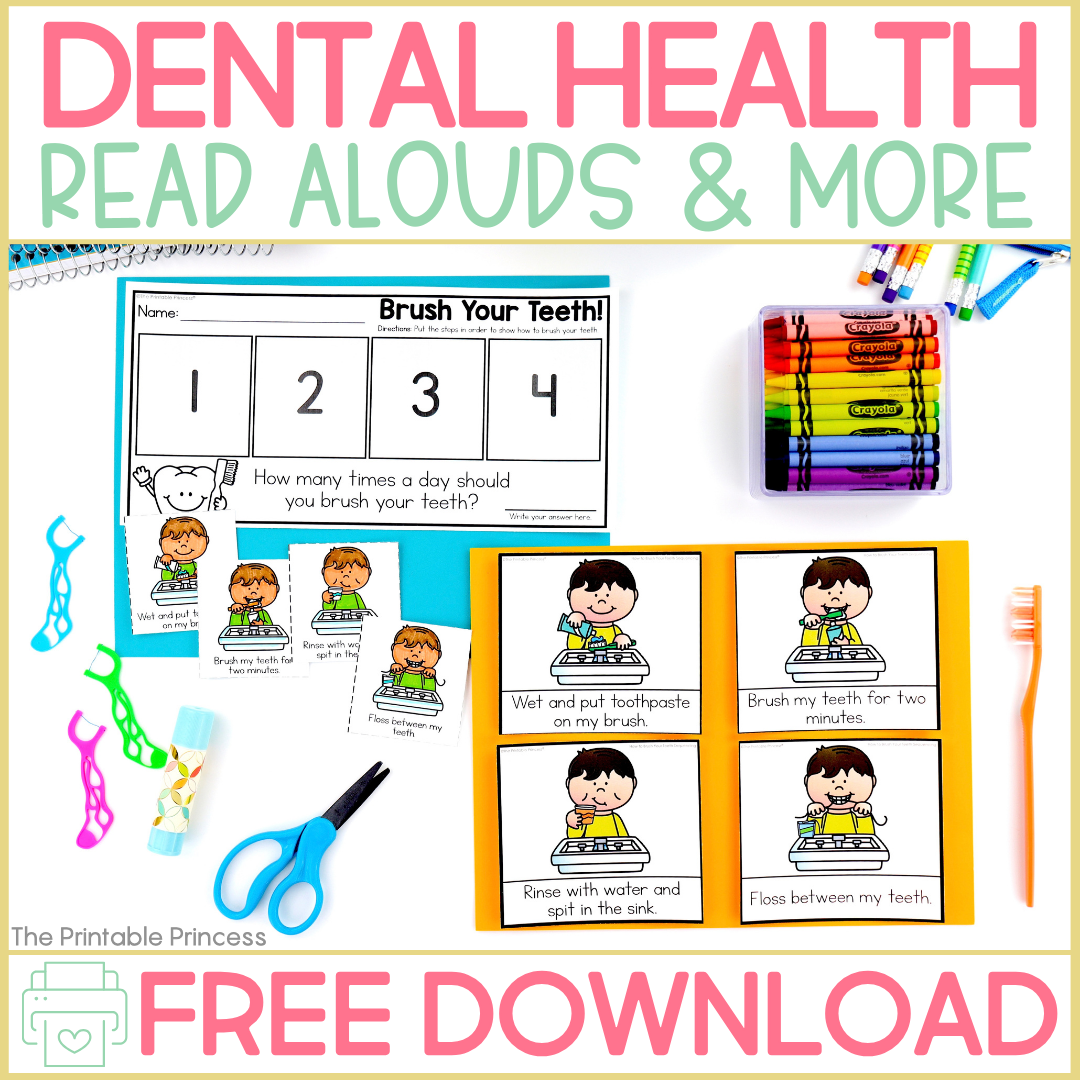 Dental Health Read Alouds and Freebie