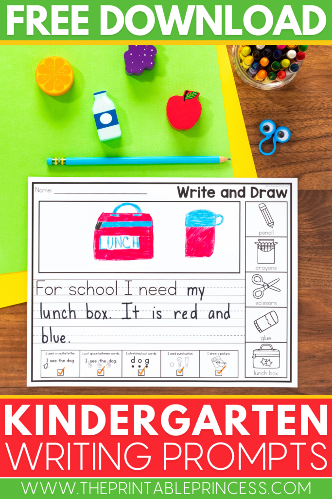 Free Kindergarten Writing Prompts
