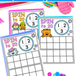 Free Numbers to 20 Winter Kindergarten Math Game