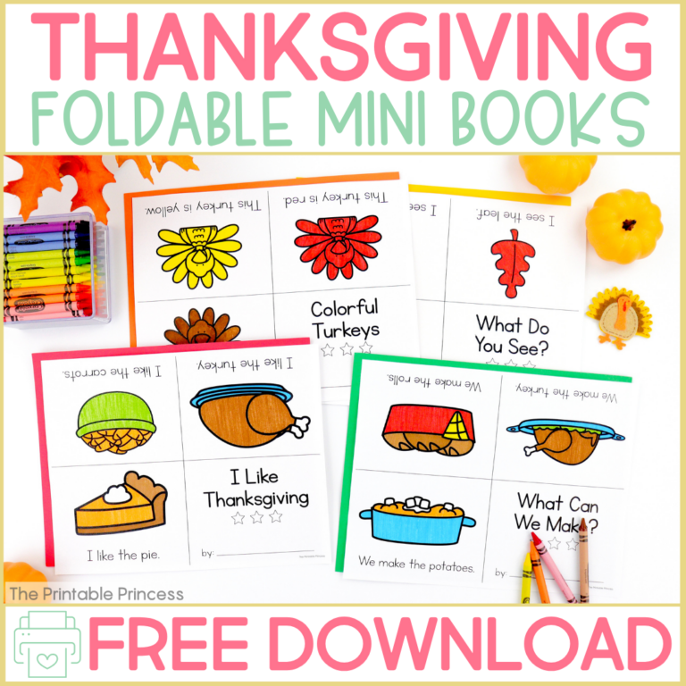 Check out this set of FREE Thanksgiving Emergent Readers that are perfect for the PreK, Kindergarten, or First Grade classroom. This freebie includes four no prep mini readers which are great for beginning readers. Each Thanksgiving mini book features simple predictable text. There's no prep required for these Thanksgiving printables. Students can color the pictures and read the text. Plus you can sneak in some sight word practice as they highlight words that they know.