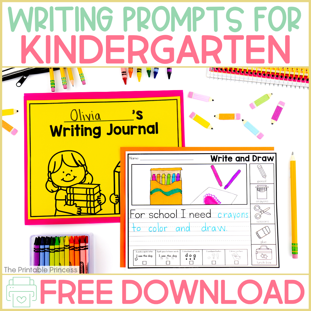 Free Kindergarten Writing Prompts