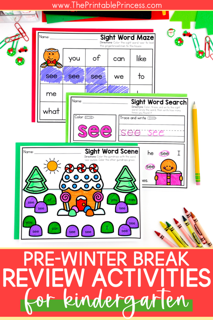 Fun Ways to Review Math and Literacy Skills Before Winter Break  Activities