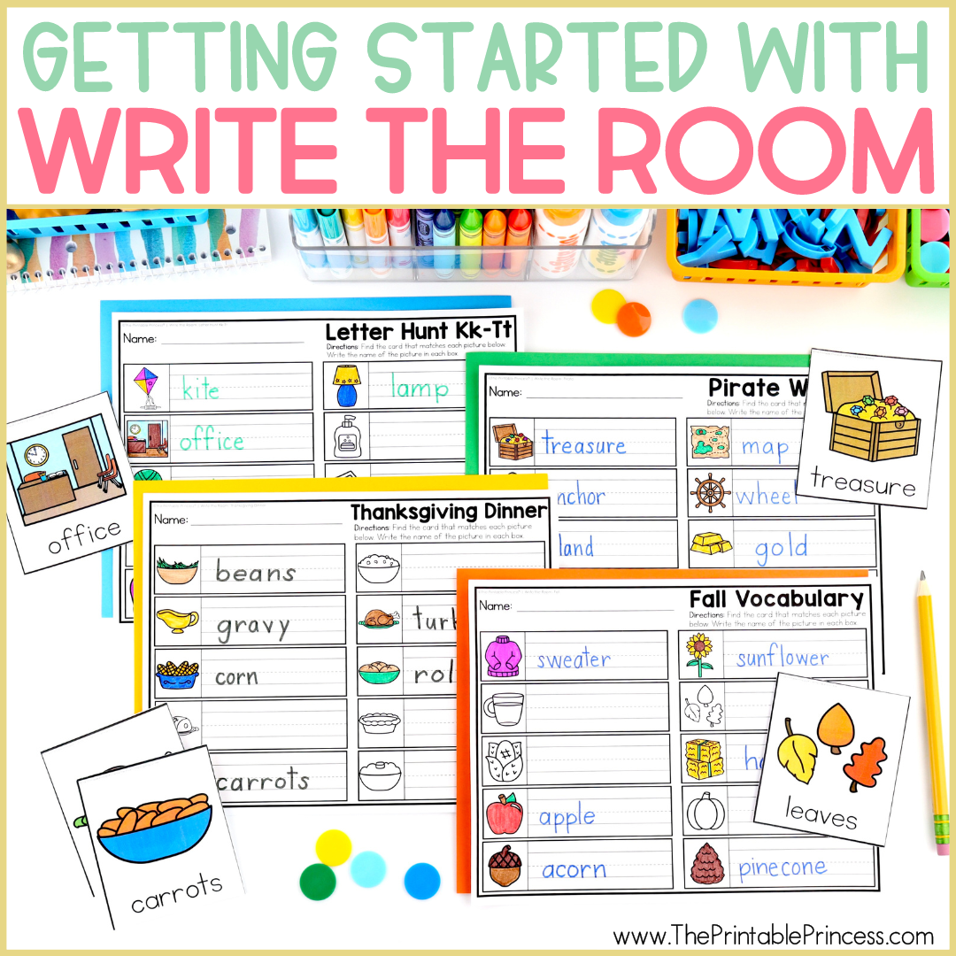 Write the Room Monster Color Words Activity  Writing center kindergarten,  Color word activities, Kindergarten writing