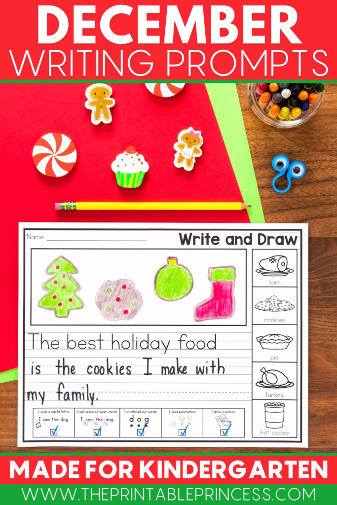 December writing prompts for kindergarten