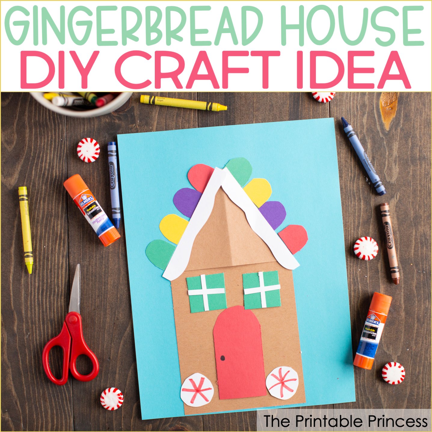 Gingerbread House Craft for Kids