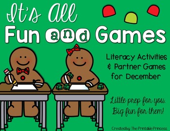 Gingerbread Literacy Centers for Kindergarten