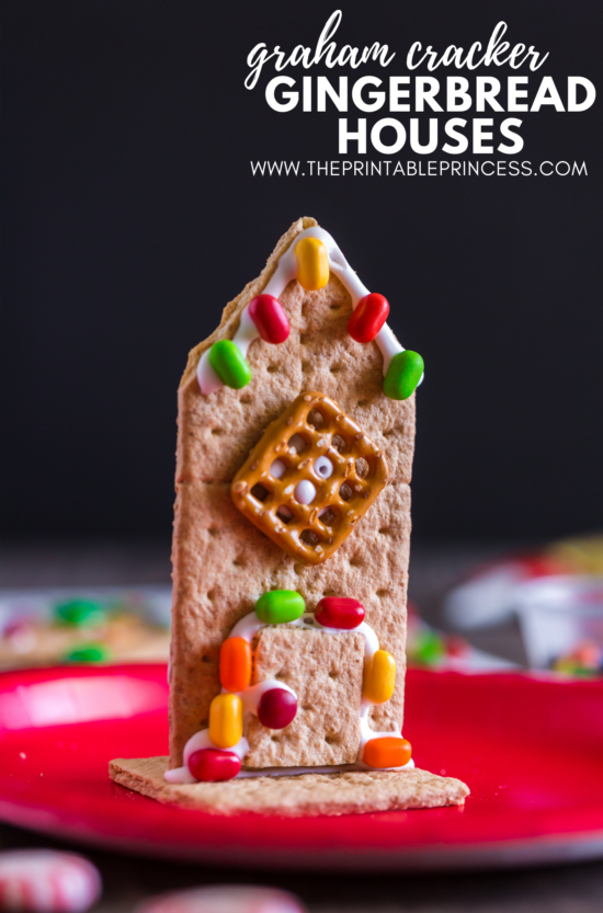 Say good-bye to milk carton gingerbread houses and hello to graham cracker gingerbread houses! These adorable gingerbread houses made with graham crackers are easy, kid-friendly, and perfect for holiday or classroom parties. All you need to make these gingerbread houses are graham crackers, frosting, marshmallows, and few decorating ingredients. Click through to get step-by-step directions on how to make graham cracker gingerbread houses along with a few no prep extension page.