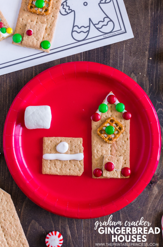 Say good-bye to milk carton gingerbread houses and hello to graham cracker gingerbread houses! These adorable gingerbread houses made with graham crackers are easy, kid-friendly, and perfect for holiday or classroom parties. All you need to make these gingerbread houses are graham crackers, frosting, marshmallows, and few decorating ingredients. Click through to get step-by-step directions on how to make graham cracker gingerbread houses along with a few no prep extension page (made just for classroom teachers!). This easy gingerbread house alternative works great for PreK, Kindergarten, and First Grade classrooms.