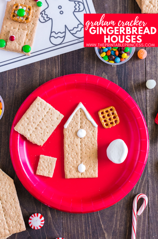 Say good-bye to milk carton gingerbread houses and hello to graham cracker gingerbread houses! These adorable gingerbread houses made with graham crackers are easy, kid-friendly, and perfect for holiday or classroom parties. All you need to make these gingerbread houses are graham crackers, frosting, marshmallows, and few decorating ingredients. Click through to get step-by-step directions on how to make graham cracker gingerbread houses along with a few no prep extension page (made just for classroom teachers!). This easy gingerbread house alternative works great for PreK, Kindergarten, and First Grade classrooms.