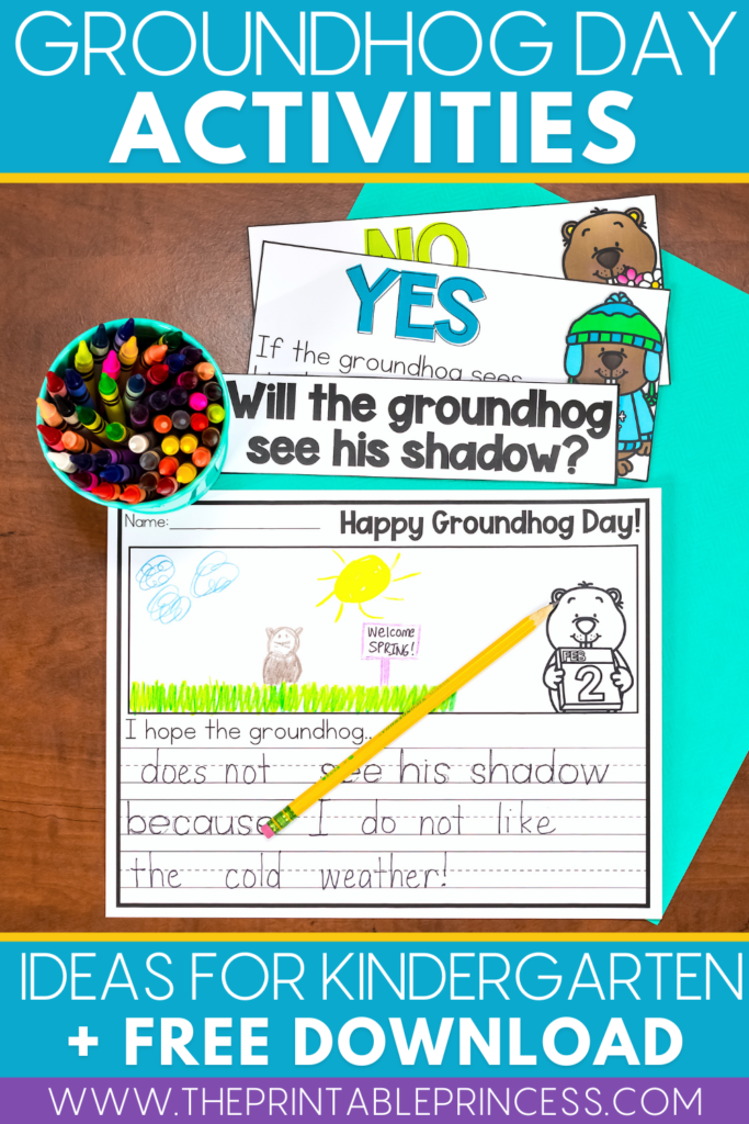 Free Groundhog Day Prediction Activity for kindergarten