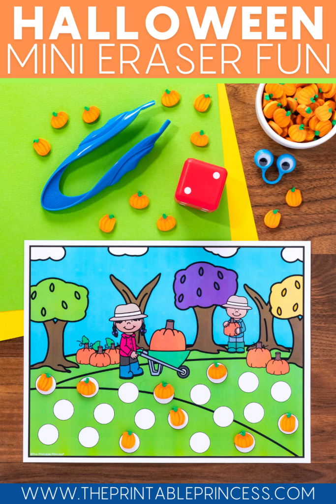 Students love mini erasers almost as much as their teachers. Here are three FREE easy to prep and engaging Halloween mini eraser activities that you can easily implement to keep Kindergarteners learning and engaged.