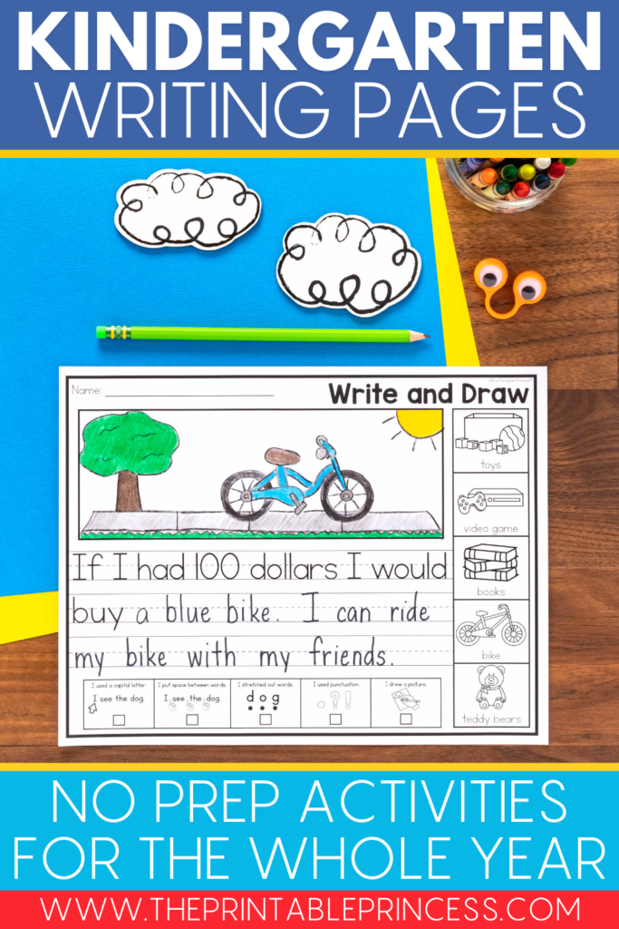 Kindergarten writing prompts