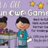 It's All Fun & Games {Back to School Activities for Kindergarten} MATH ONLY