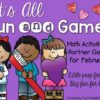 It's All Fun & Games {February Activities for Kindergarten} MATH ONLY