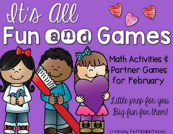 It’s All Fun & Games {February Activities for Kindergarten} MATH ONLY