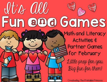 It’s All Fun & Games {February Math & Literacy Activities for Kindergarten}