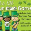 It's All Fun & Games {March Activities for Kindergarten} MATH ONLY