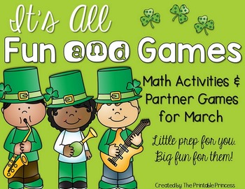 It’s All Fun & Games {March Activities for Kindergarten} MATH ONLY