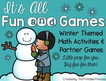 It’s All Fun & Games {Winter Themed Activities for Kindergarten} MATH ONLY