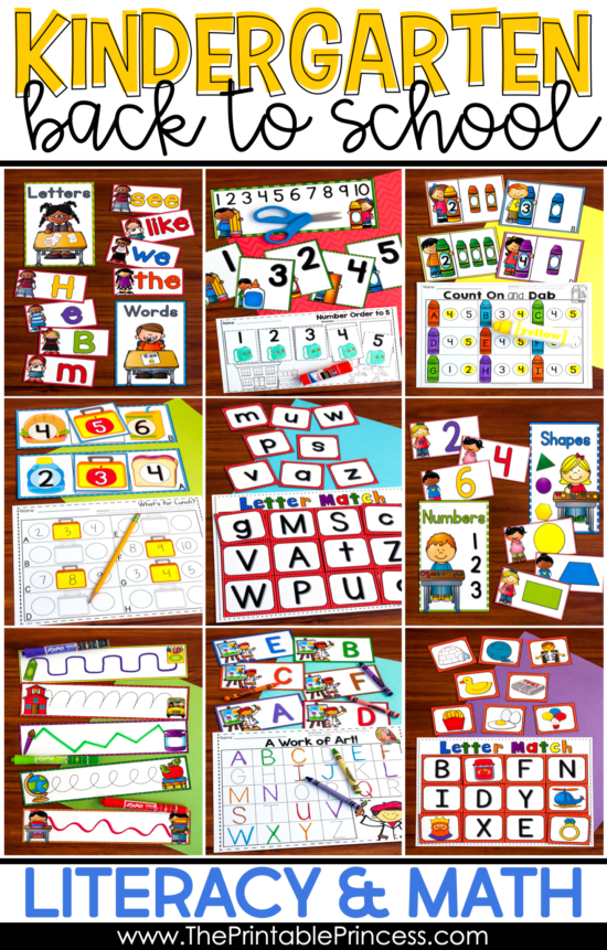 Planning for Kindergarten back to school centers? Check out this blog post with tons of ideas. You'll find hands on activities to teach letters and numbers. The center activities for kindergarten are student-friendly, hands-on, and simple enough for the first few weeks of school. You'll also find two FREE centers on this blog post, so click through and download your copy.