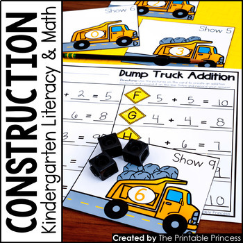 Kindergarten Construction Theme Centers | Math and Literacy Activities