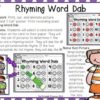 Kindergarten Literacy Centers {Using Bingo Dabbers} - Image 3