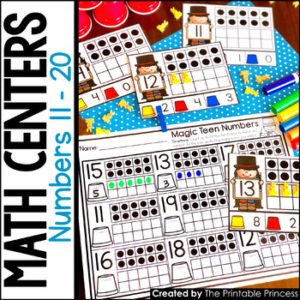 Kindergarten Math Centers: Numbers 11 - 20