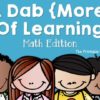 Kindergarten Math Centers {Using Bingo Dabbers}