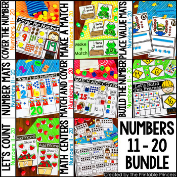 Kindergarten Math: Numbers to 11 – 20 BUNDLE