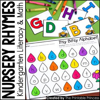 Kindergarten Nursery Rhyme Activities | Math & Literacy Centers