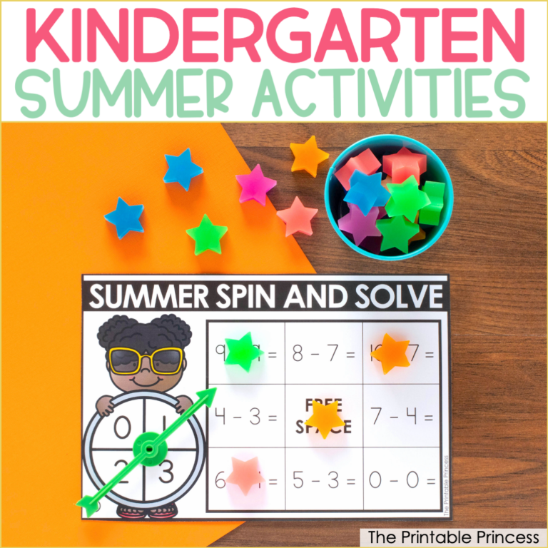 Hands-On Summer Activities for Kindergarten