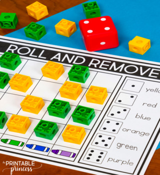 dice games for teaching colors
