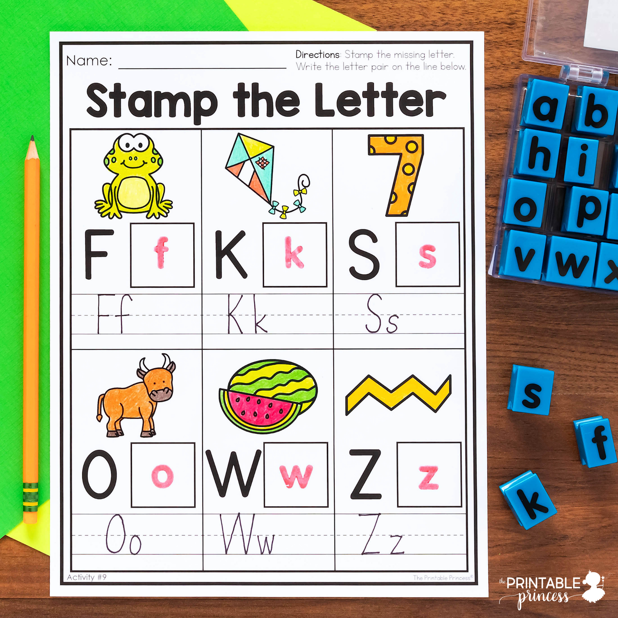 letter matching uppercase and lowercase worksheets just add letter stamps the printable princess