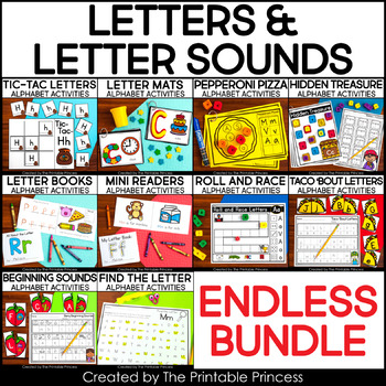 Letters and Letter Sounds ENDLESS Bundle