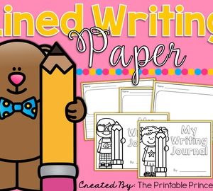 Lined Writing Paper and Journal Covers FREE