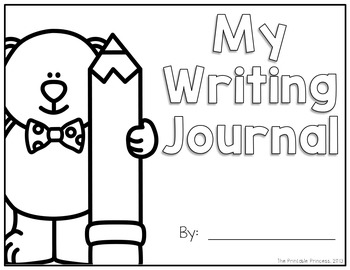 Writing Journal Cover and Primary Writing Paper Diverse Characters