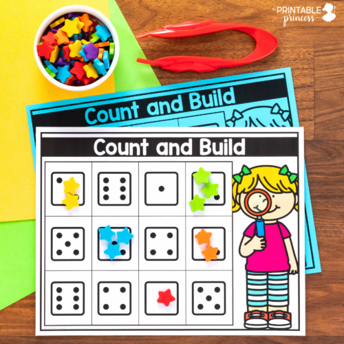 Number Sense Activity | Count and Build Math Activity Mats - Image 2