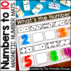 Magnetic Number Mats {Kindergarten Math: Numbers to 10}