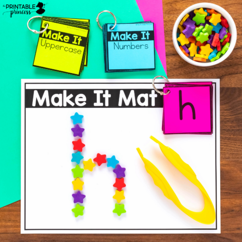 Make It Mats Using Mini Erasers | Letters and Numbers | Fine Motor - Image 3