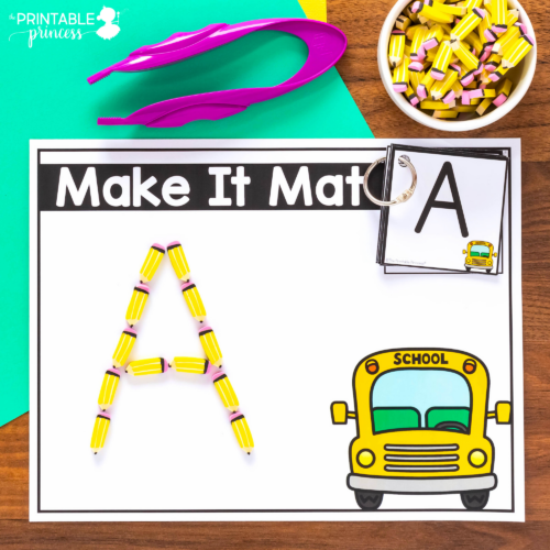 Make It Mats Using Mini Erasers | Letters and Numbers | Fine Motor - Image 2