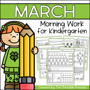 March Morning Work for Kindergarten