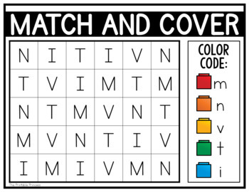 Match and Cover Uppercase/Lowercase {Alphabet Activities for Letter