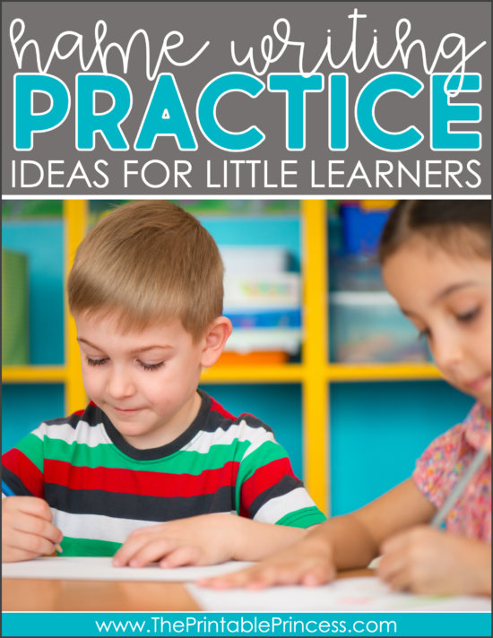 Name Writing Activities for Kindergarten