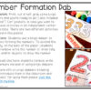 number formation activities with bingo dabbers