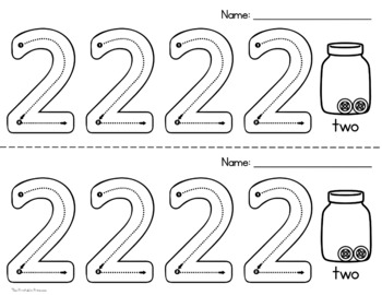 number formation activities printable