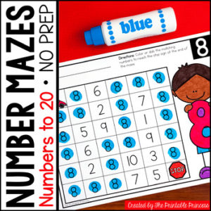 number maze 1-20