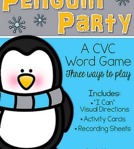 Penguin Party Game for CVC Words