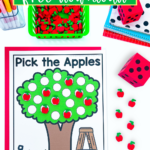 Pick the Apple Math Game Freebie